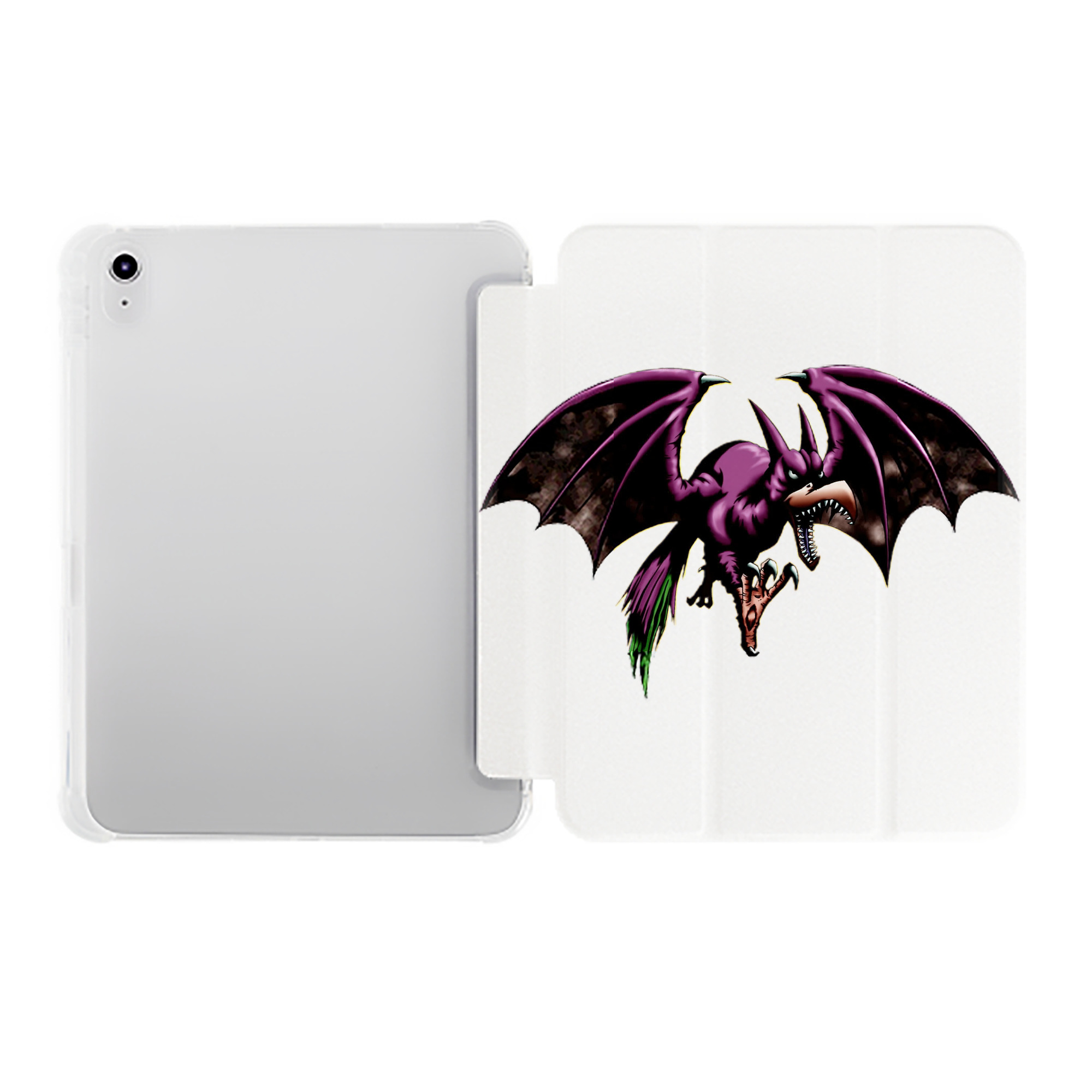 （画像用） 遊☆戯☆王 Yu-Gi-Oh! IPad ケース ペン収納付き 三つ折りスタンド PUレザー×シリコン 対応機種9.5/10.5/10.9インチ
